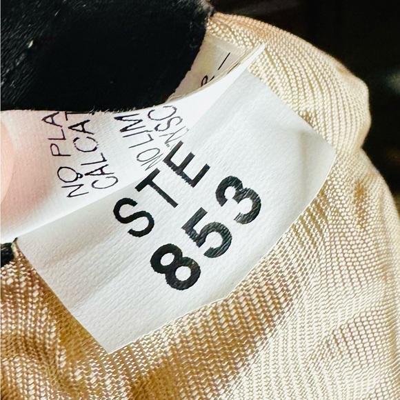 Zara Basic Metallic Gold Sequins Mini Shorts - Picture 12 of 13